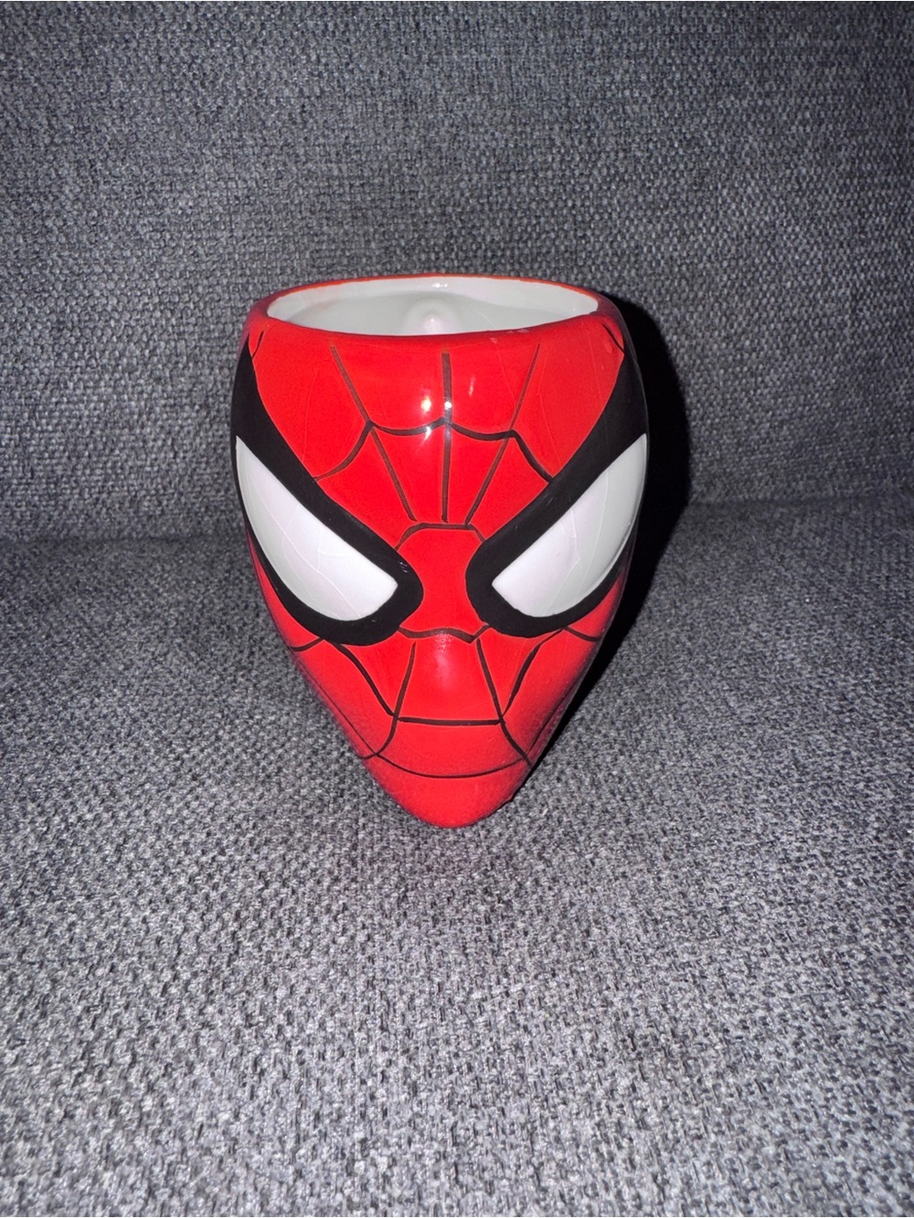 Spider-Man Red Ceramic Mug - Superhero Face Design